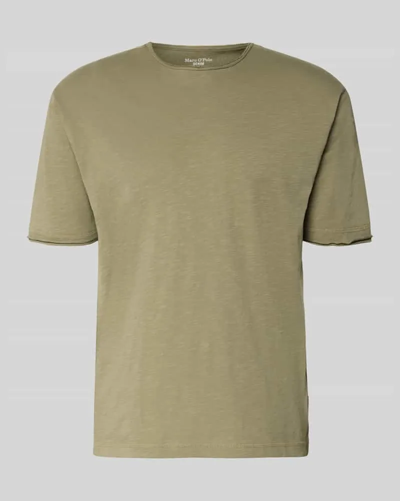 Marc O'Polo Relaxed Fit T-Shirt aus reiner Baumwolle Khaki