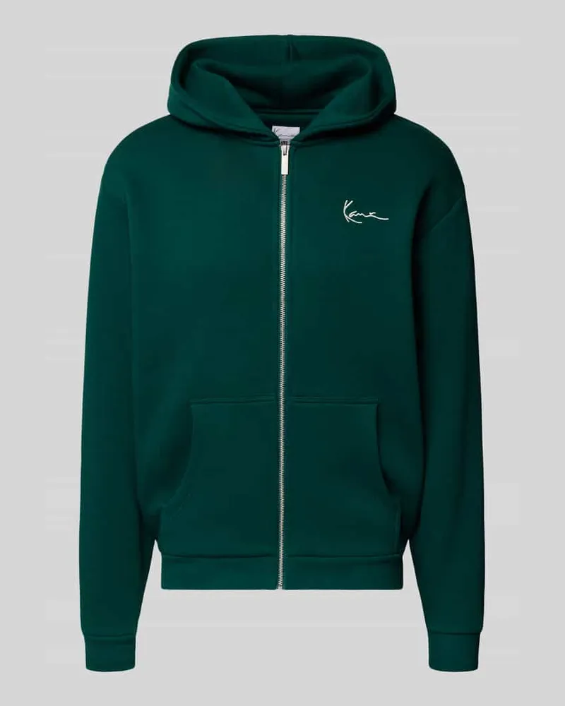 Karl Kani Sweatjacke mit Logo und Reißverschluss Petrol
