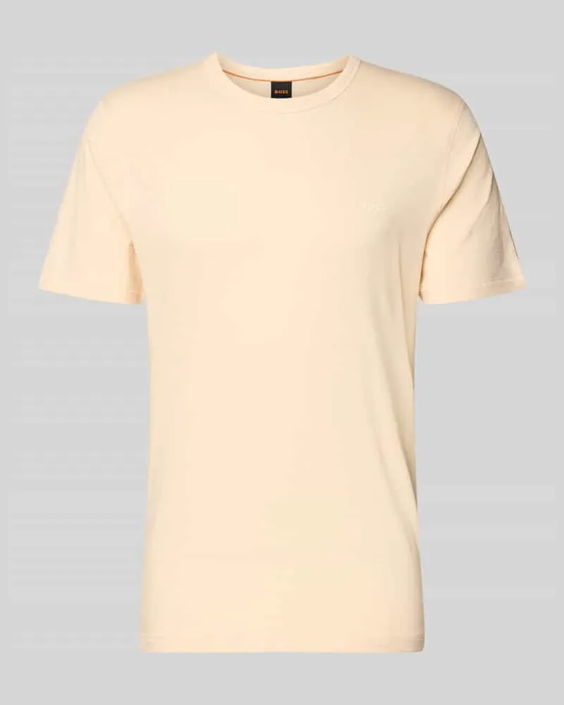 HUGO BOSS Regular Fit T-Shirt aus reiner Baumwolle Modell 'TEGOOD Apricot