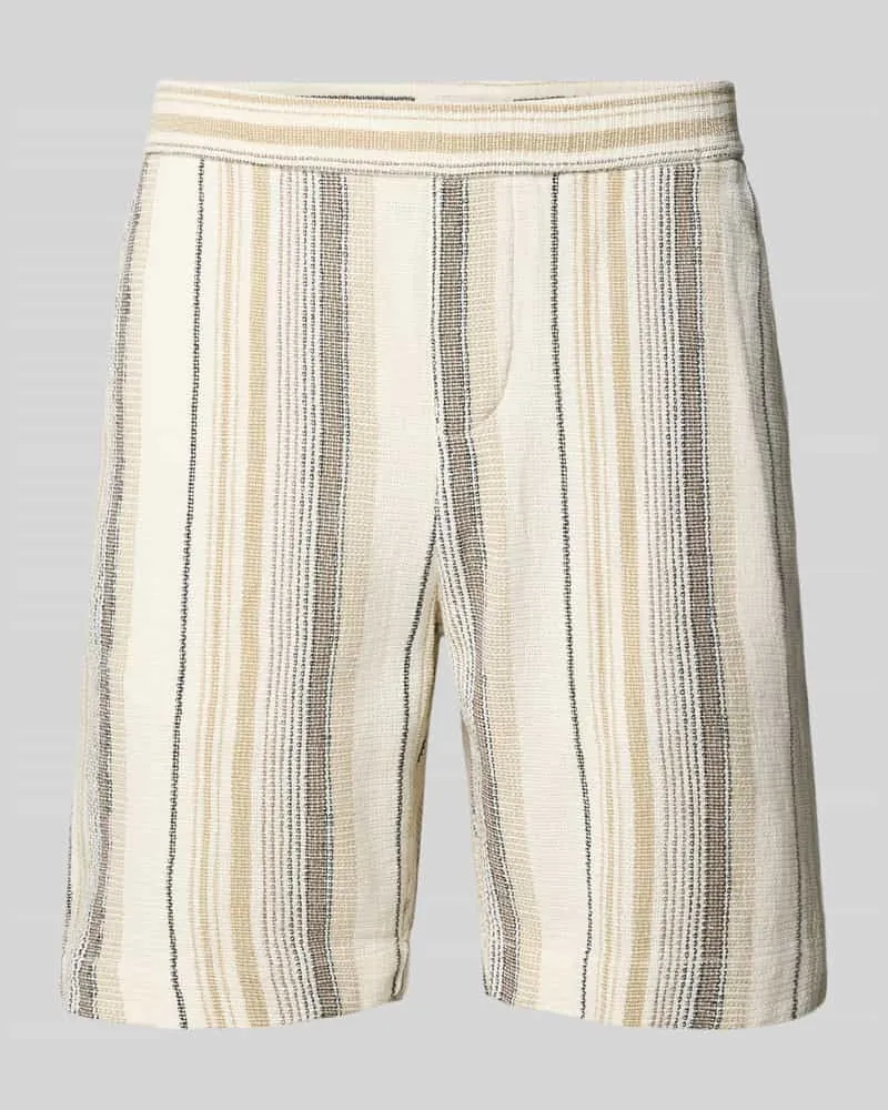 Selected Homme Regular Fit Sweatshorts aus reiner Baumwolle Modell 'REGCAL Beige