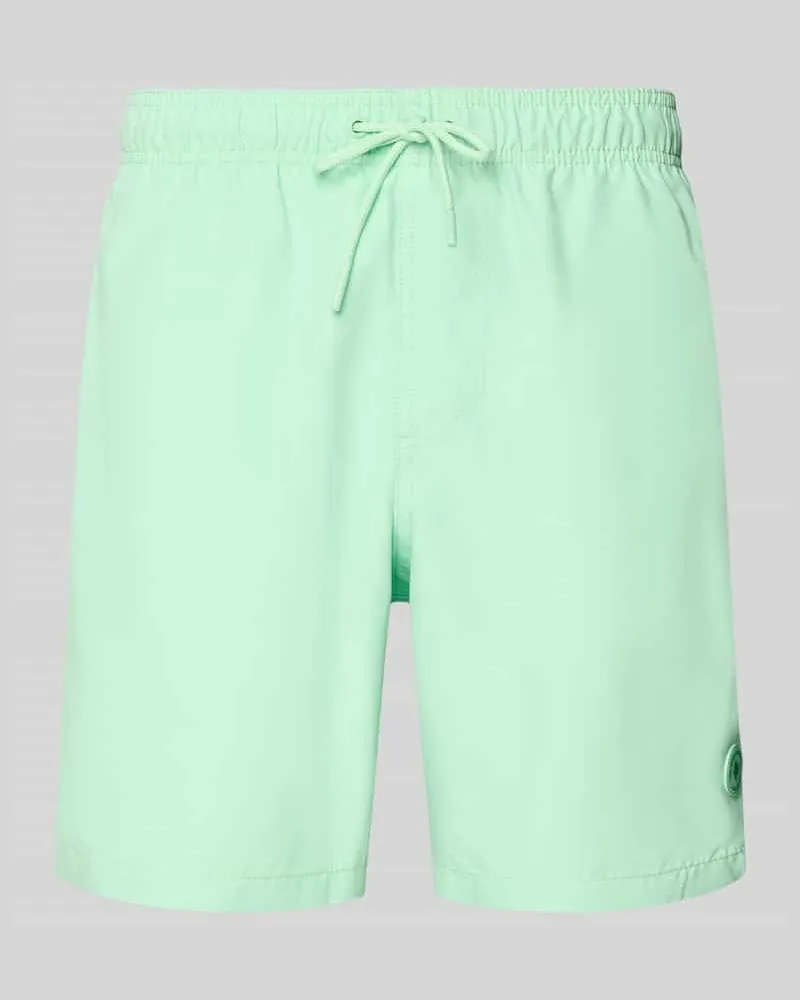 Shiwi Badehose mit Label-Patch Modell 'Mike Hellgruen