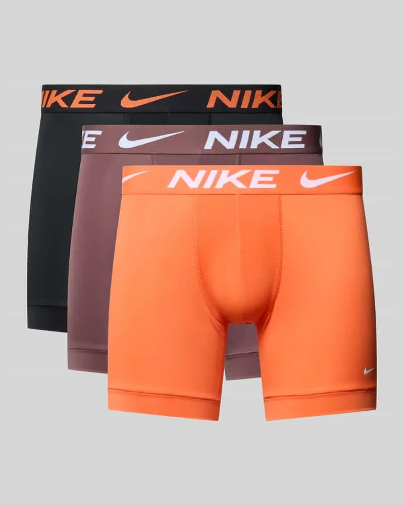 Nike Trunks mit Label-Details im 3er-Pack Orange