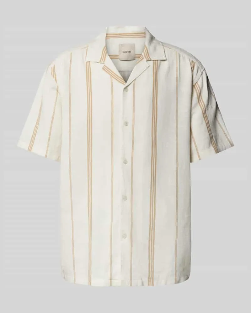 Only & Sons Loose Fit Freizeithemd aus Viskose-Mix 