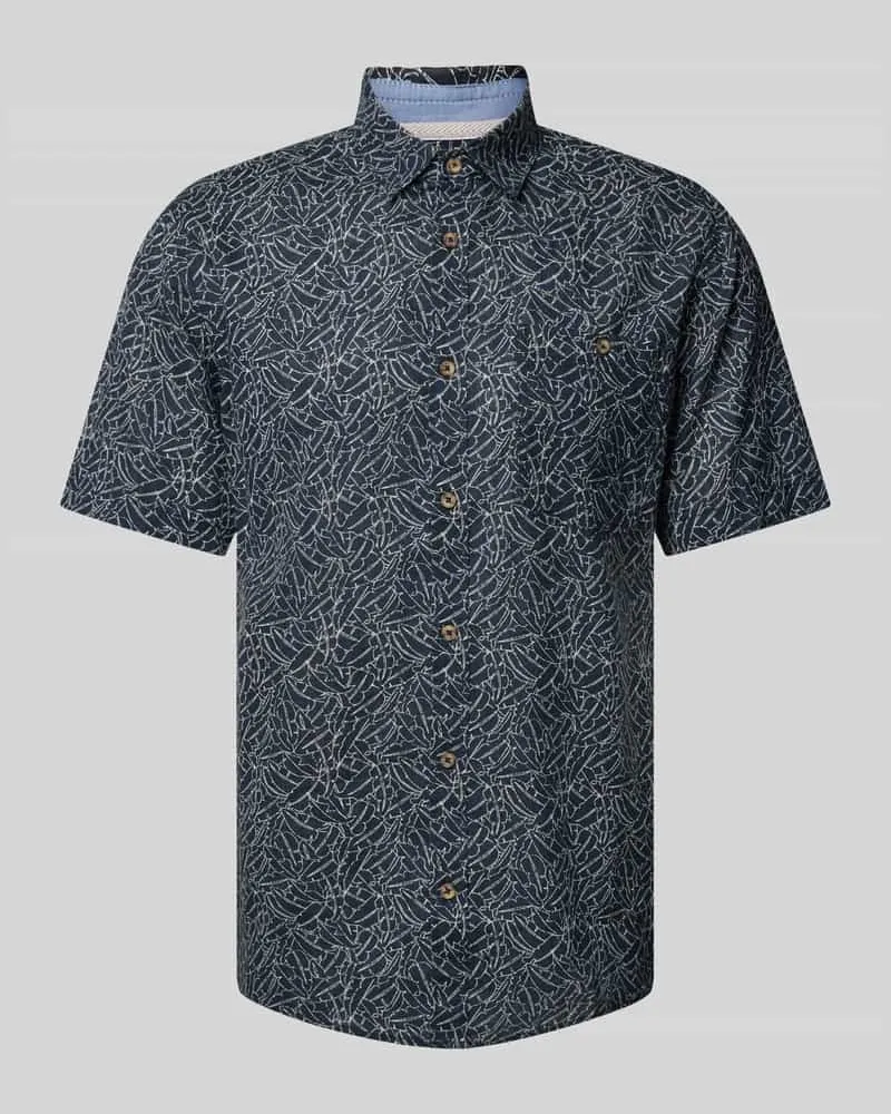 Tom Tailor Regular Fit Freizeithemd aus Leinen-Baumwoll-Mix 