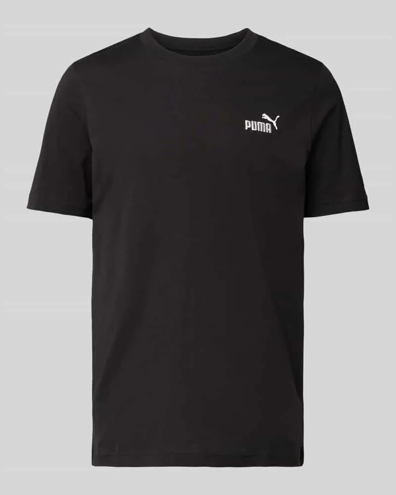 Puma T-Shirt mit Label-Stitching Black
