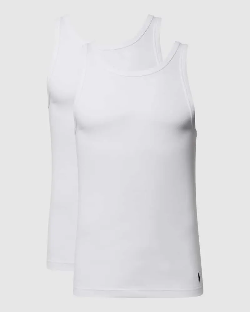 Ralph Lauren Tanktop mit Rundhalsausschnitt im 2er-Pack Weiss