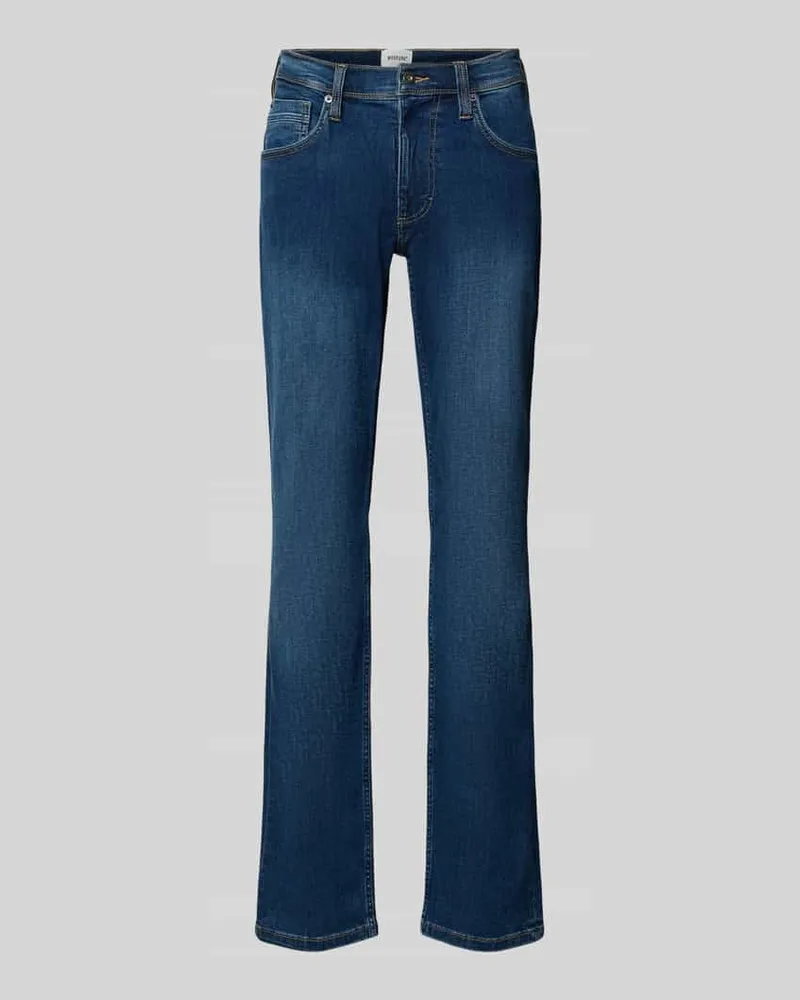 Mustang Jeans mit Eingrifftaschen Modell 'WASHINGTON Blau
