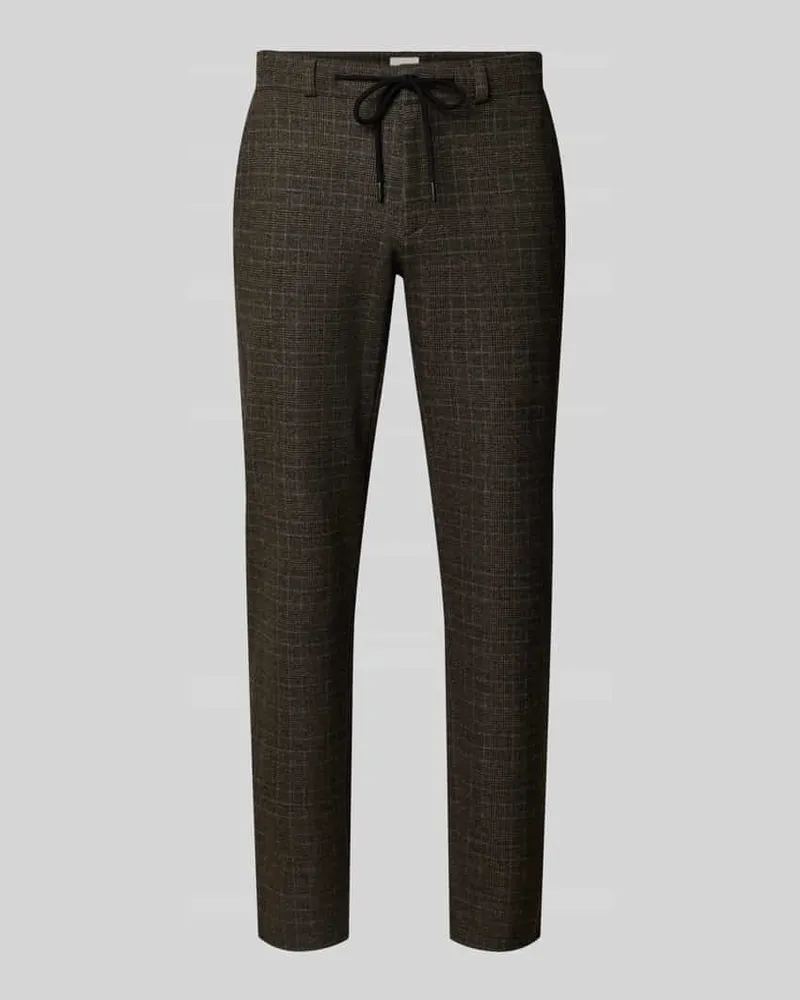Brax Stoffhose mit Tunnelzug Modell 'Phil Mittelbraun