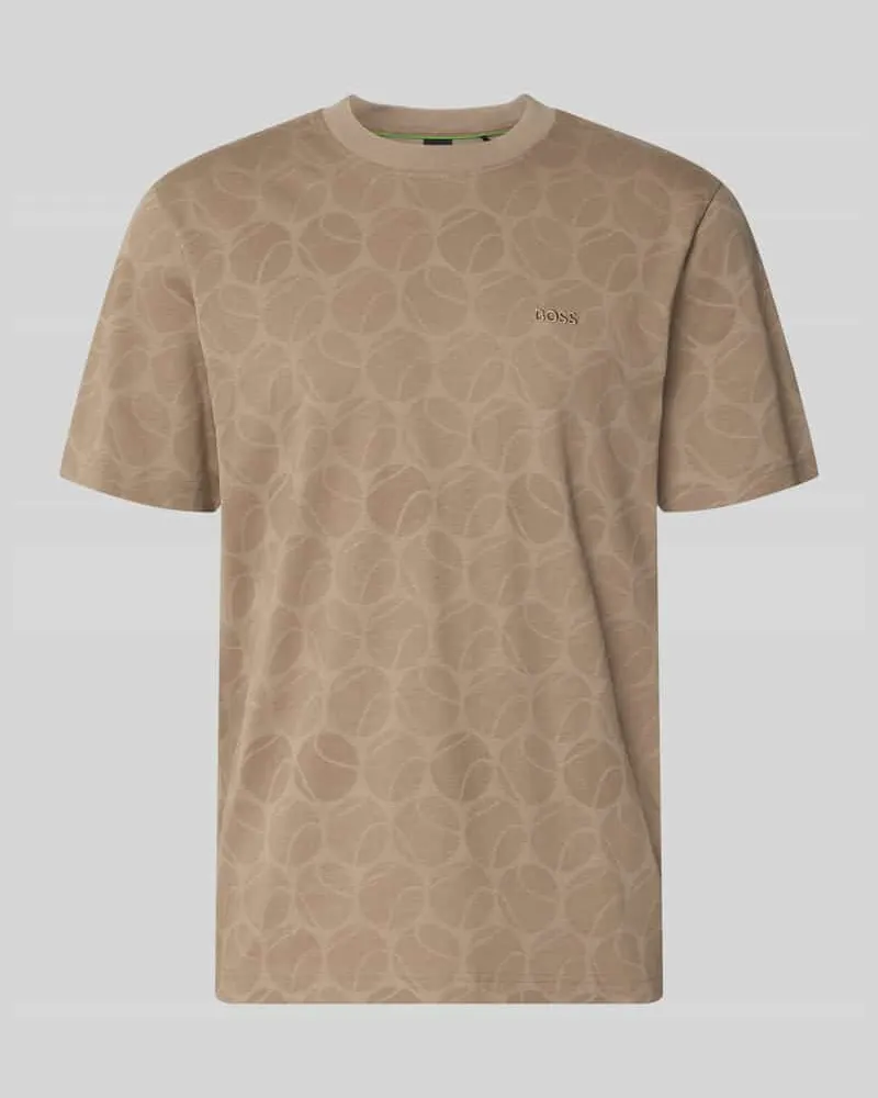 HUGO BOSS Regular Fit T-Shirt aus reiner Baumwolle Sand