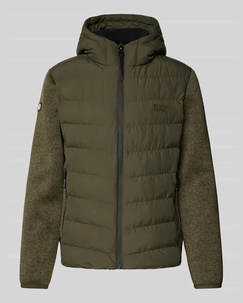 Superdry. Steppjacke mit Kapuze und Reißverschlusstaschen 