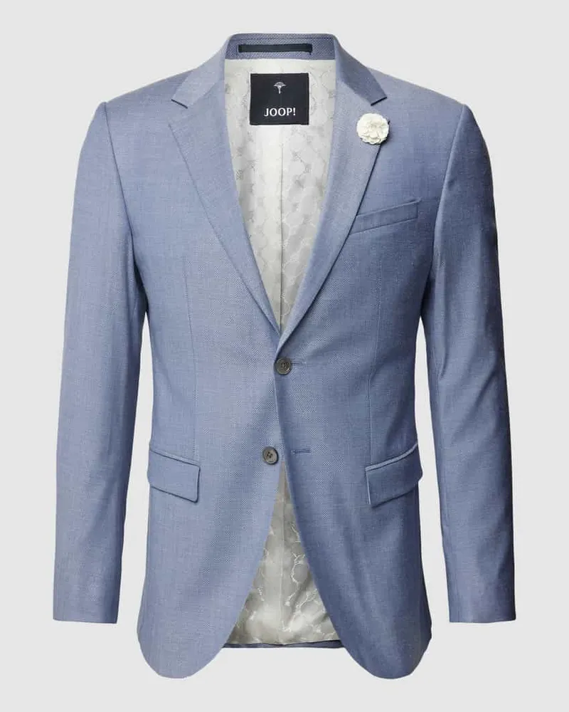 JOOP! Sakko aus elastischem Woll-Viskose-Mix Modell 'Damon Hellblau