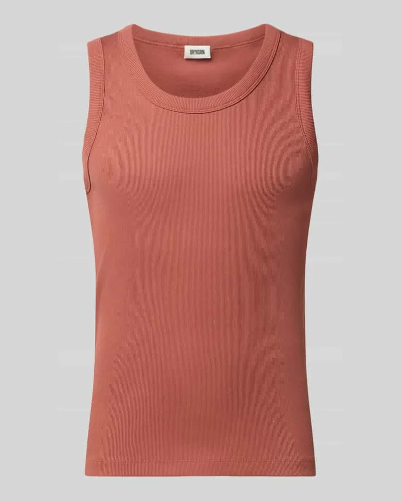 Drykorn Tanktop in Ripp-Optik Modell 'Nathan Orange