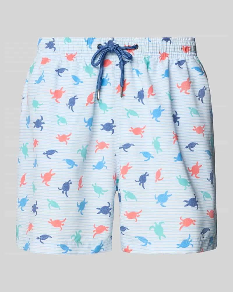 McNeal Badehose mit elastischem Bund Hellblau