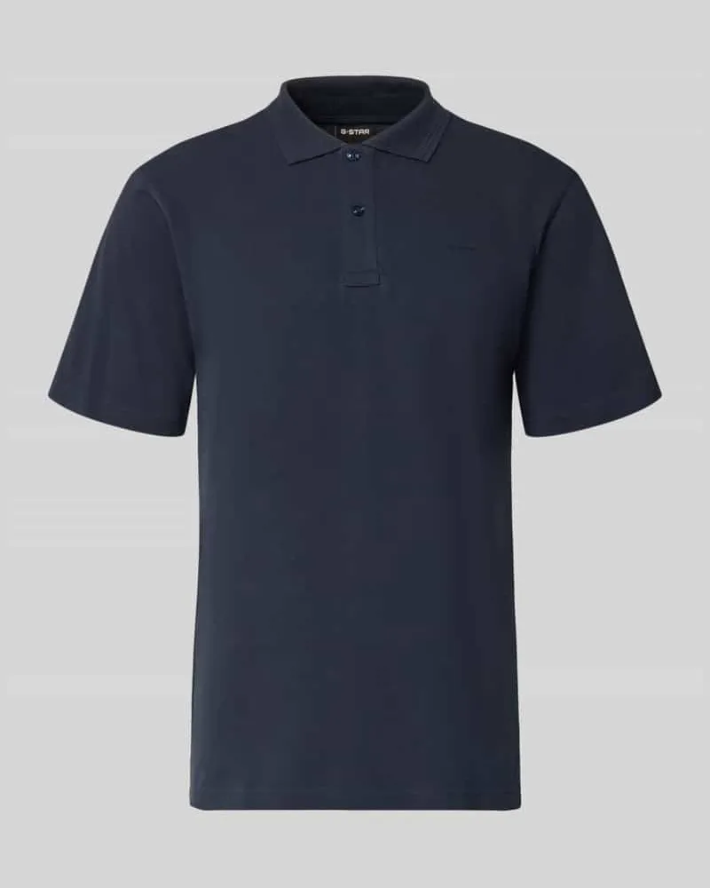 G-STAR RAW Regular Fit Poloshirt aus reiner Baumwolle Modell 'Core Marine