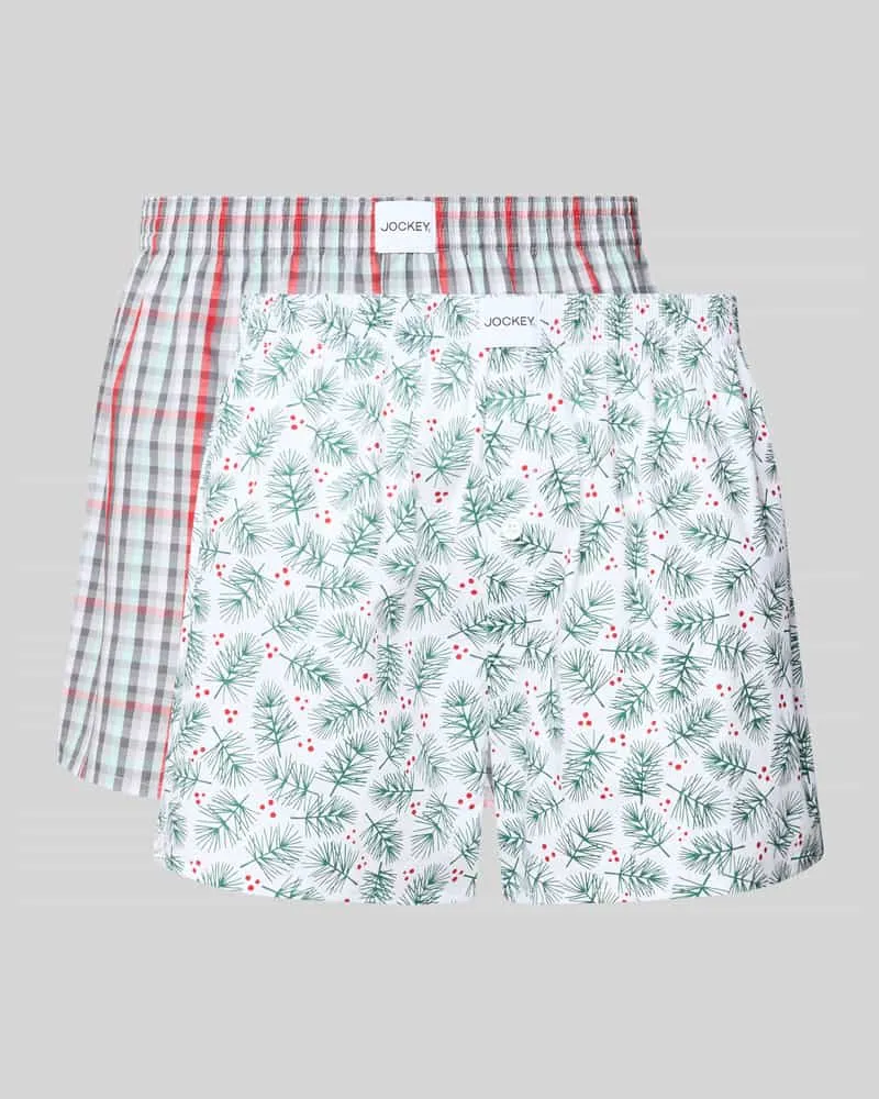 Jockey Relaxed Fit Boxer mit Logo-Patch im 2er-Pack Lind
