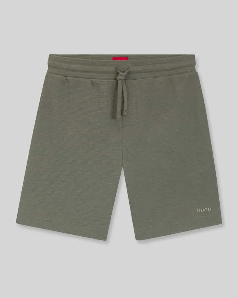 HUGO BOSS Regular Fit Sweatshorts aus Baumwoll-Mix Modell 'AUSTIN Khaki