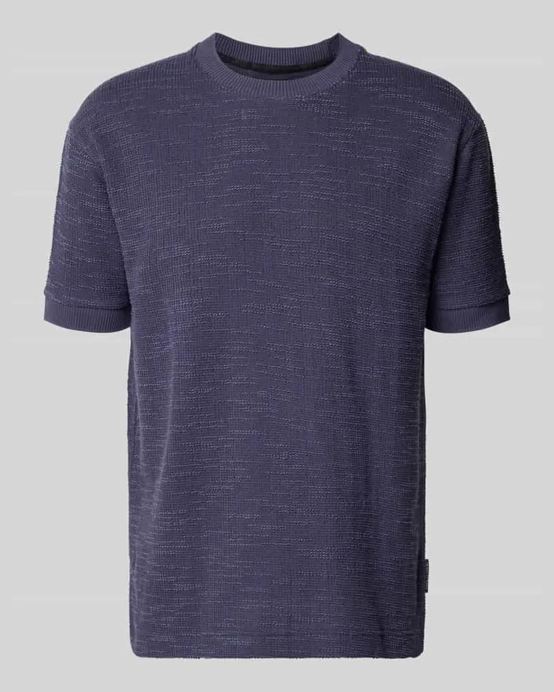 Marc O'Polo Relaxed Fit T-Shirt aus Baumwoll-Mix Dunkelblau