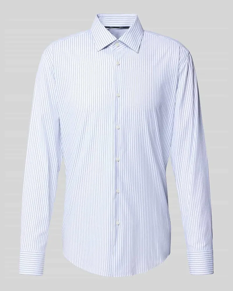 HUGO BOSS Slim Fit Businesshemd aus atmungsaktivem Material Modell 'HANK 