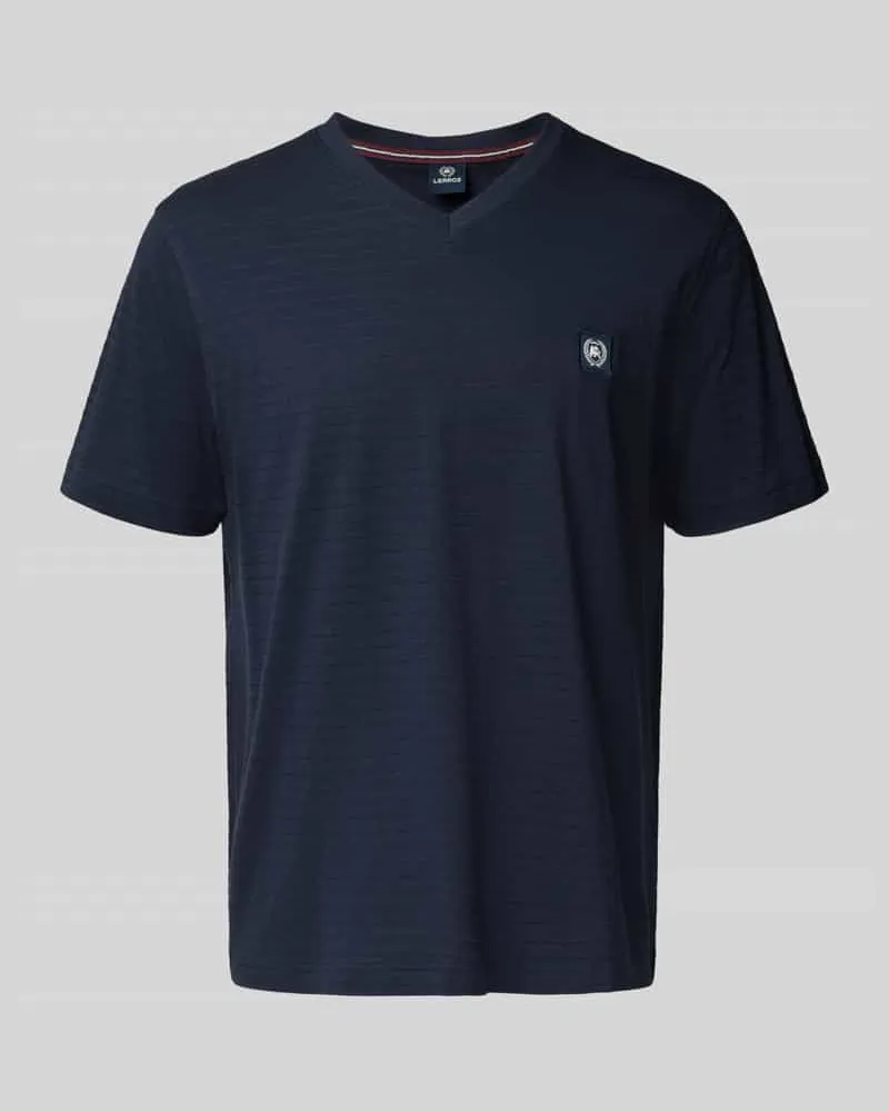 Lerros T-Shirt mit V-Ausschnitt Black