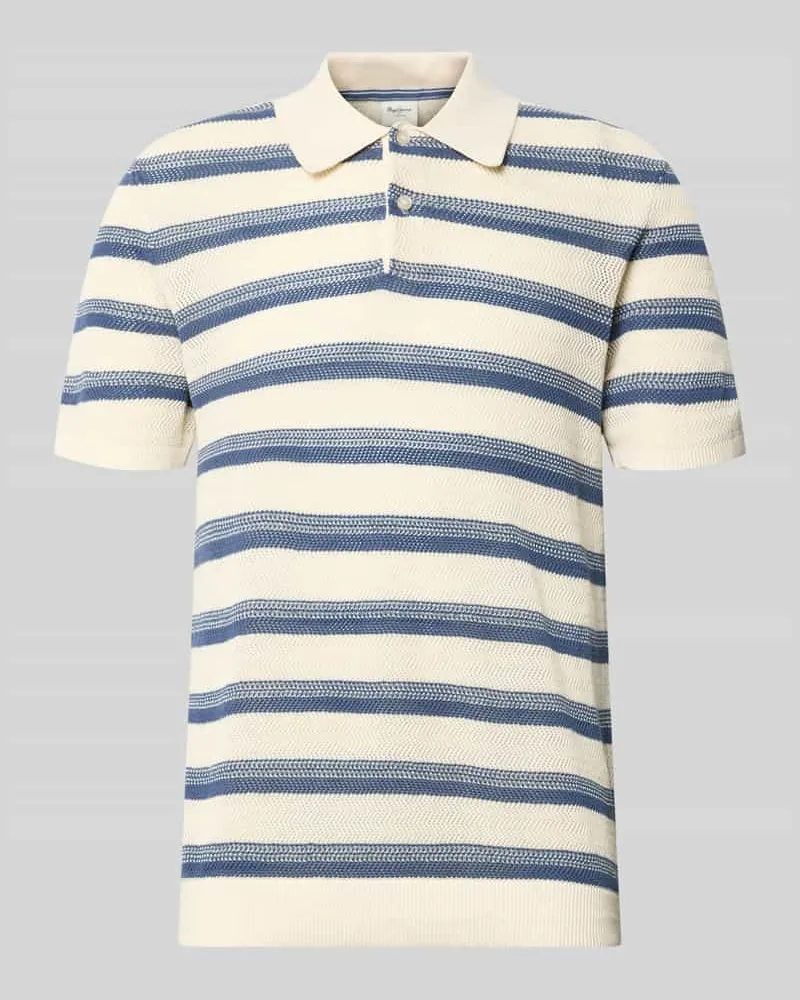 Pepe Jeans Regular Fit Poloshirt aus reiner Baumwolle Marine