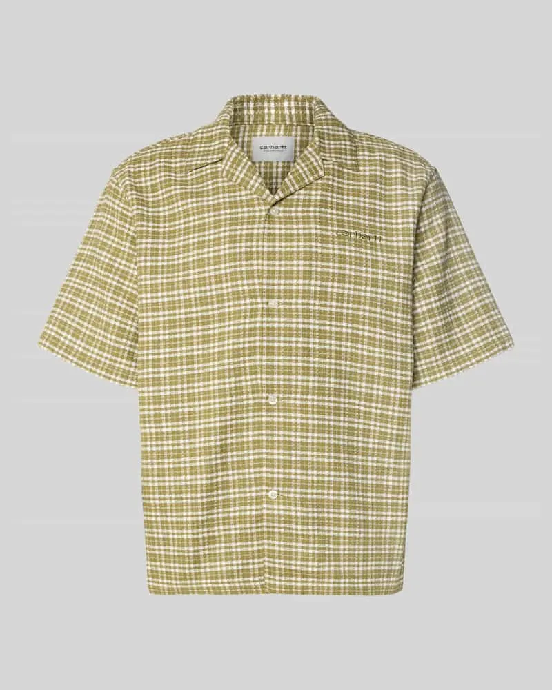 Carhartt WIP Regular Fit Freizeithemd aus reiner Baumwolle Gruen