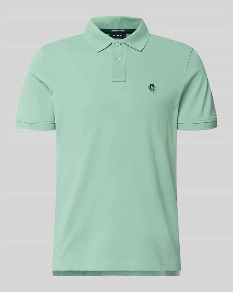 McNeal Regular Fit Poloshirt mit Label-Stitching Hellgruen