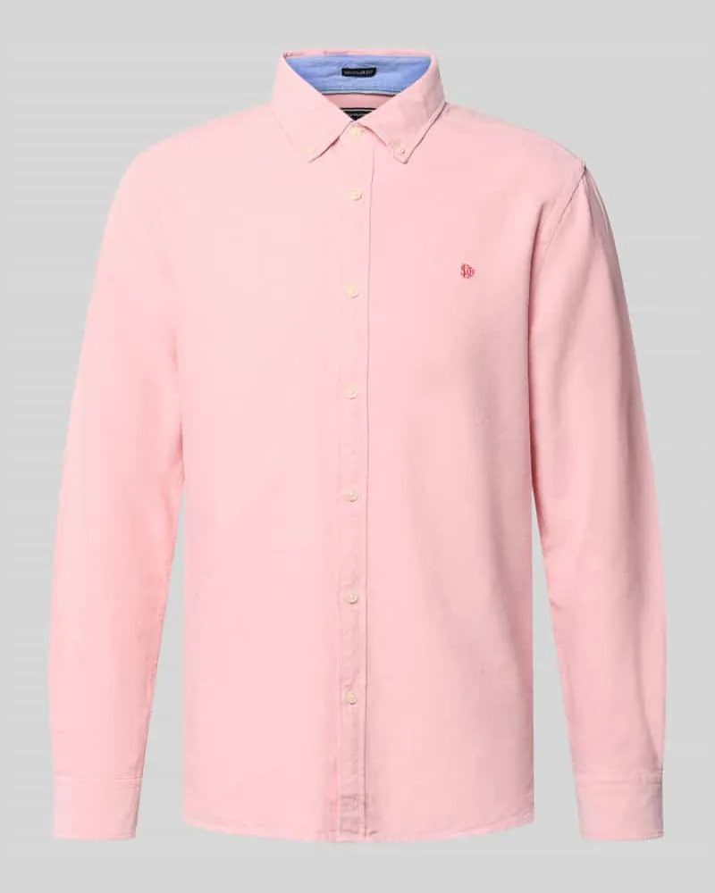 Superdry. Regular Fit Freizeithemd mit Logo-Stitching Hellrosa