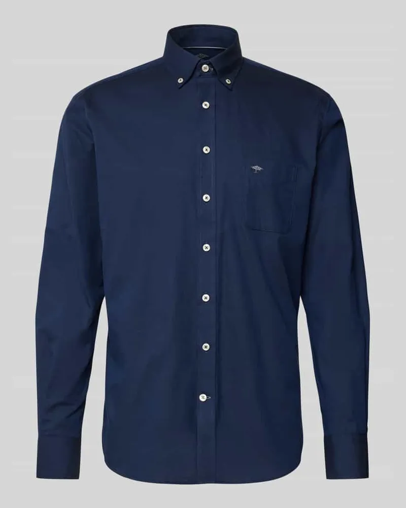 Fynch-Hatton Regular Fit Freizeithemd mit Button-Down-Kragen Modell 'All Season Marine