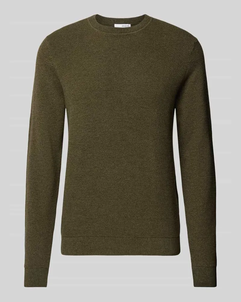 Selected Homme Strickpullover mit gerippten Abschlüssen Modell 'ROSS 
