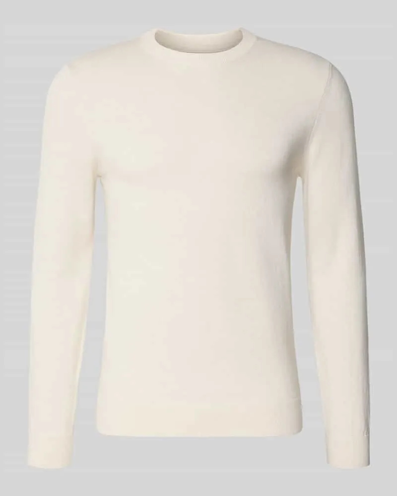 McNeal Strickpullover aus Baumwoll-Kaschmir-Mix mit Rundhalsausschnitt Ecru