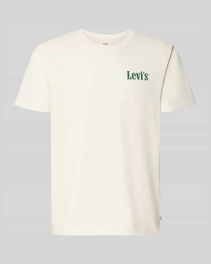 Levi's Relaxed Fit T-Shirt aus reiner Baumwolle Offwhite