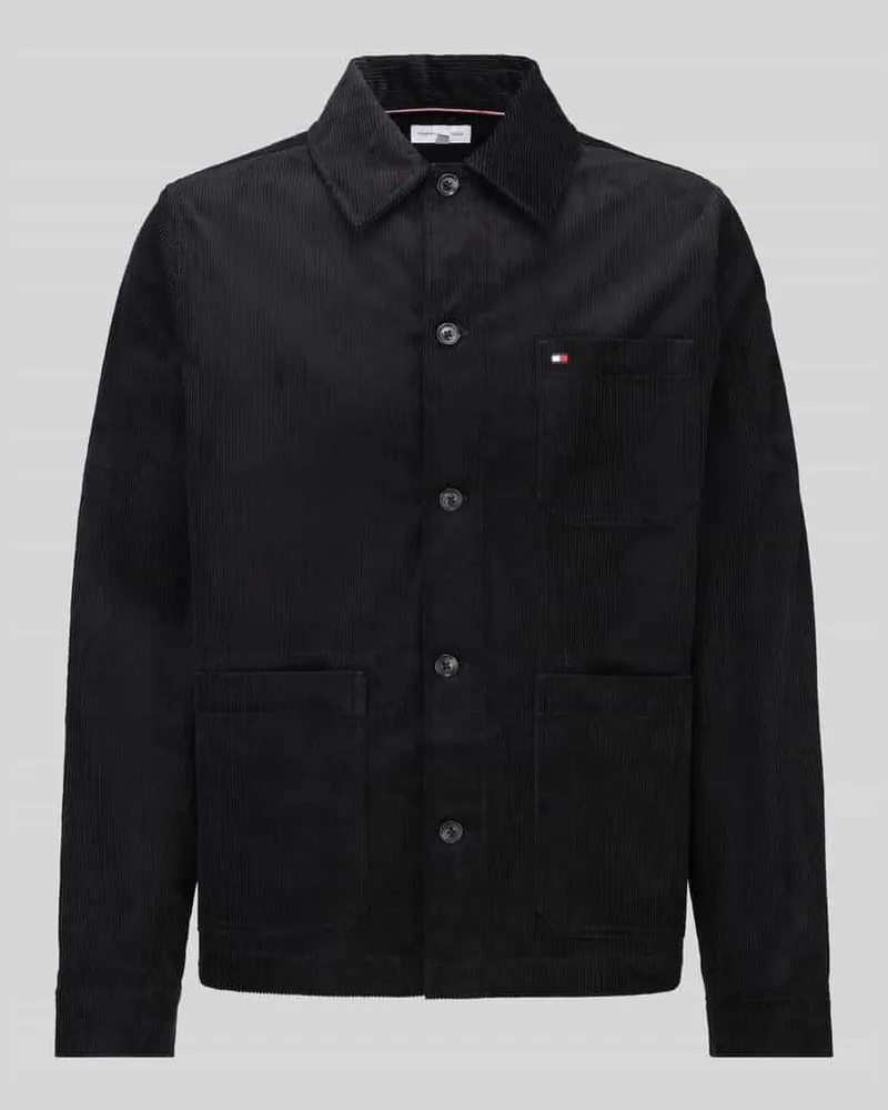 Tommy Hilfiger Regular Fit Freizeithemd aus reiner Baumwolle Black
