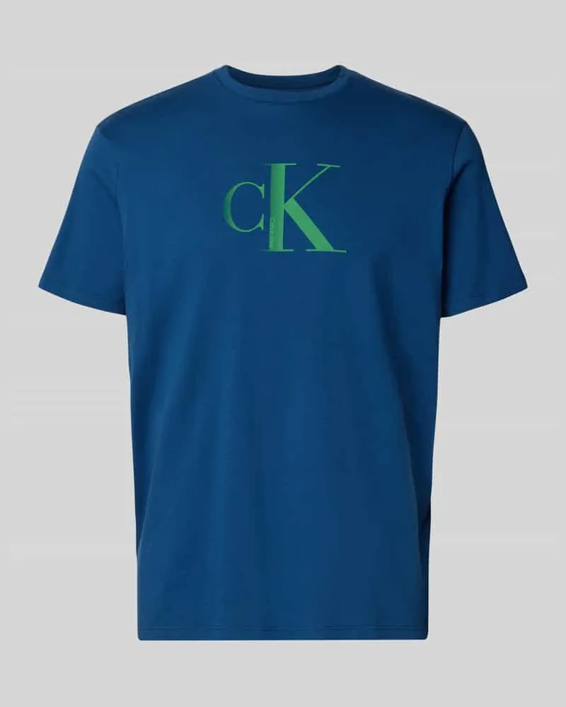 Calvin Klein Regular Fit T-Shirt aus reiner Baumwolle mit Logo-Print 