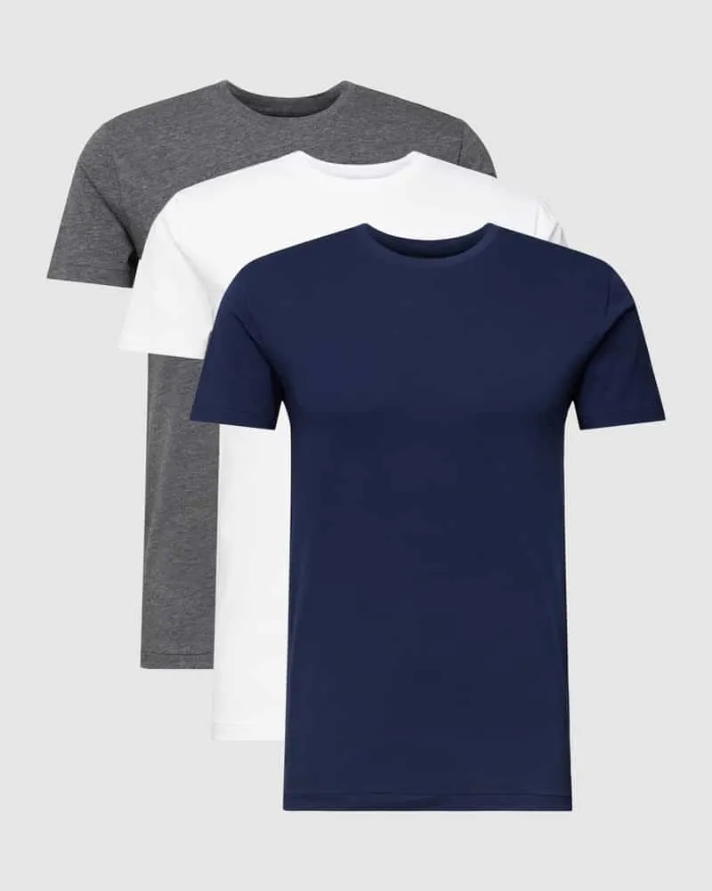 Ralph Lauren T-Shirt mit Logo-Stitching im 3er-Pack 