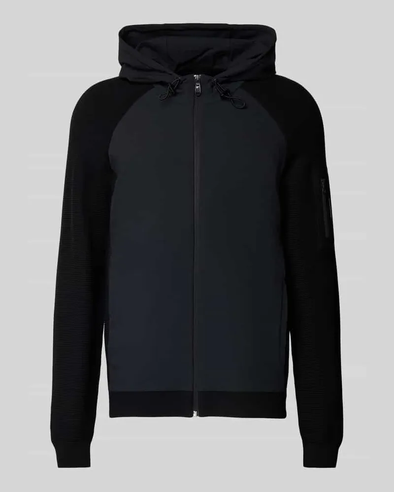 HUGO BOSS Regular Fit Sweatjacke aus Viskose-Mix Modell 'URBAN COMMUTER 