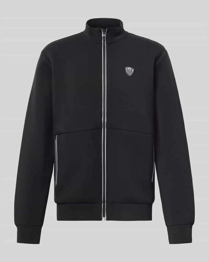 EA7 Regular Fit Sweatjacke mit Viskose-Anteil Modell 'Train 