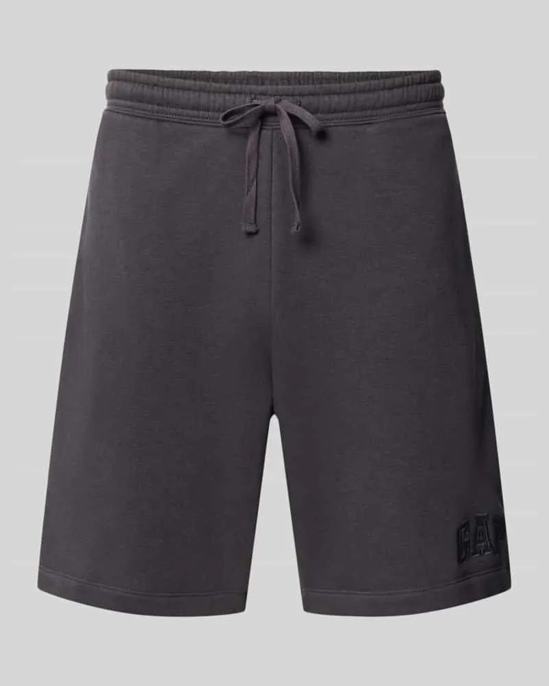 GAP Straight Fit Shorts mit Logo-Stitching Modell 'Heritage Anthrazit