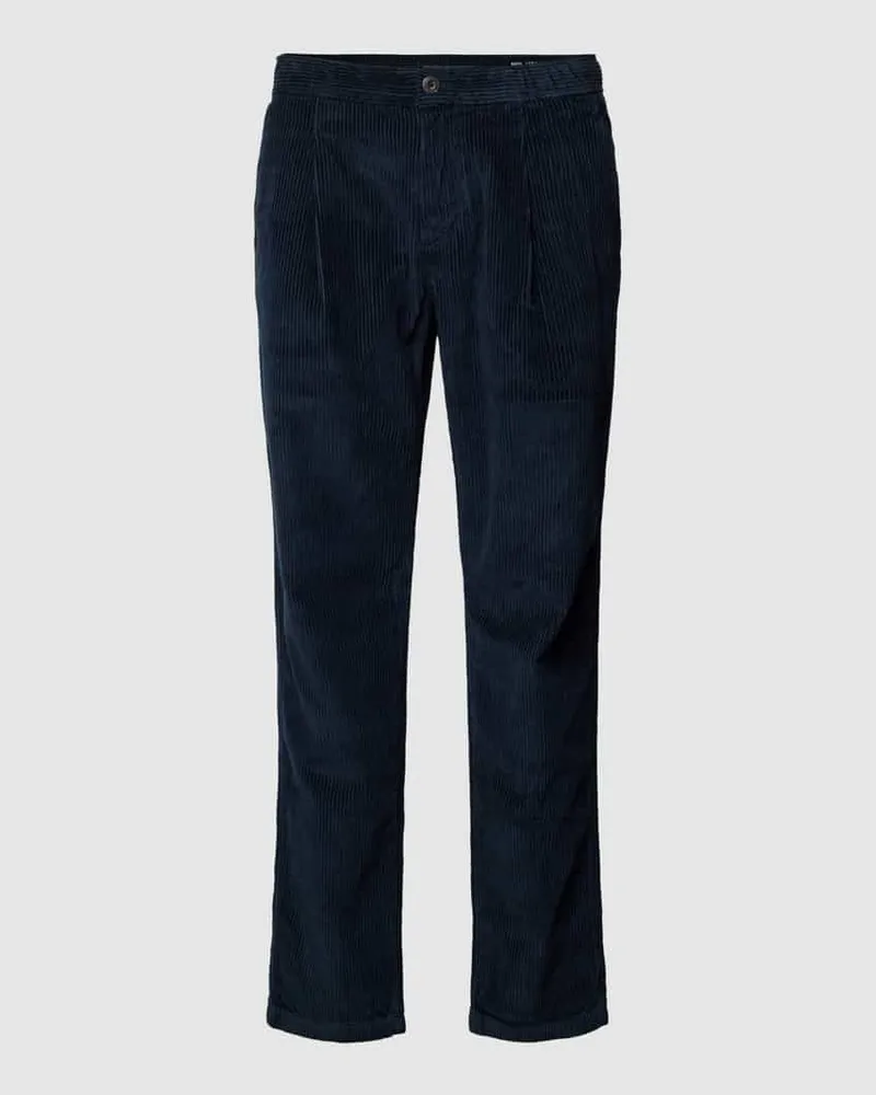 Marc O'Polo Tapered Fit Cordhose mit fixierten Bundfalten Modell 'Osby 