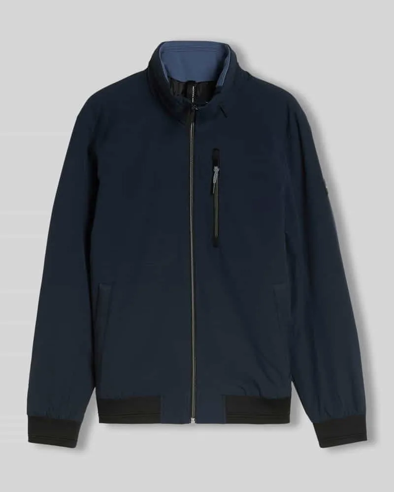 Tom Tailor Regular Fit Blouson aus wasserdichtem Stoff Marine