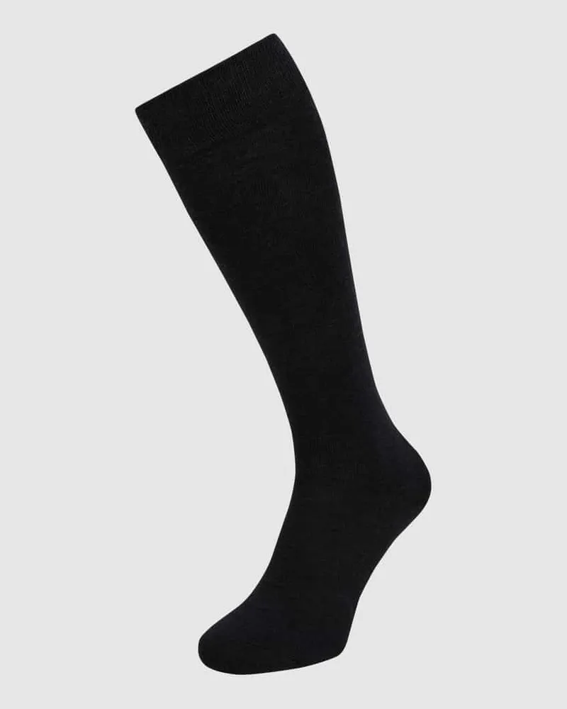 Falke Kniestrümpfe mit Stretch-Anteil Modell 'Family Anthrazit