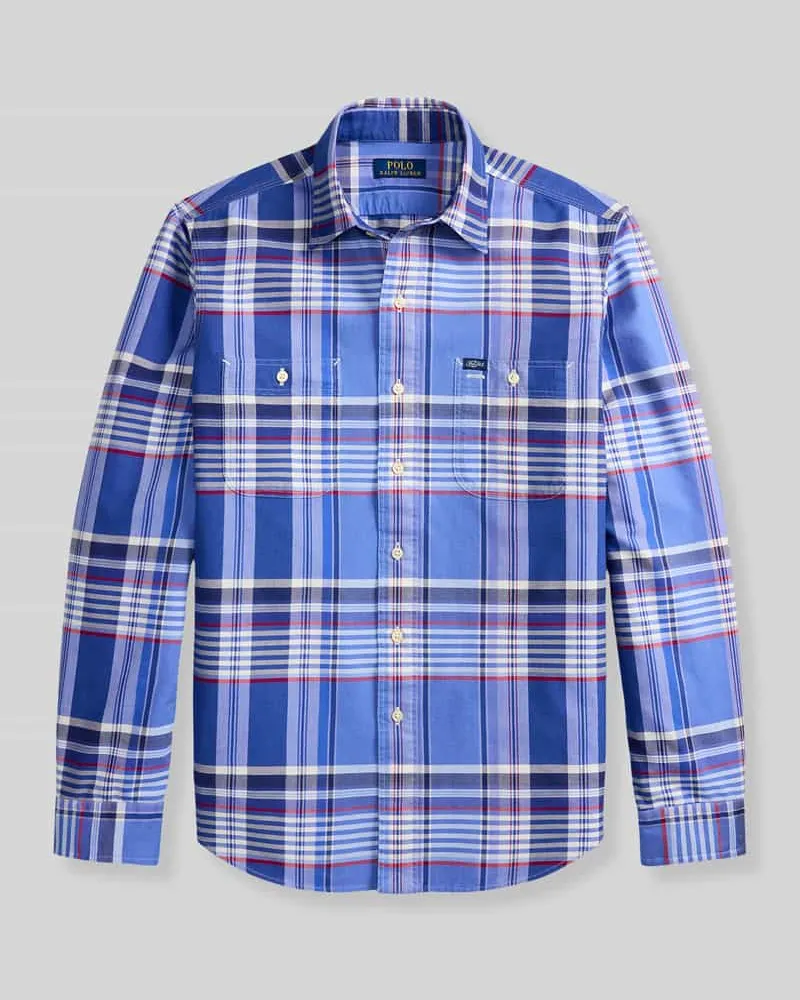 Ralph Lauren Regular Fit Freizeithemd aus reiner Baumwolle Modell 'OXFORD Blau