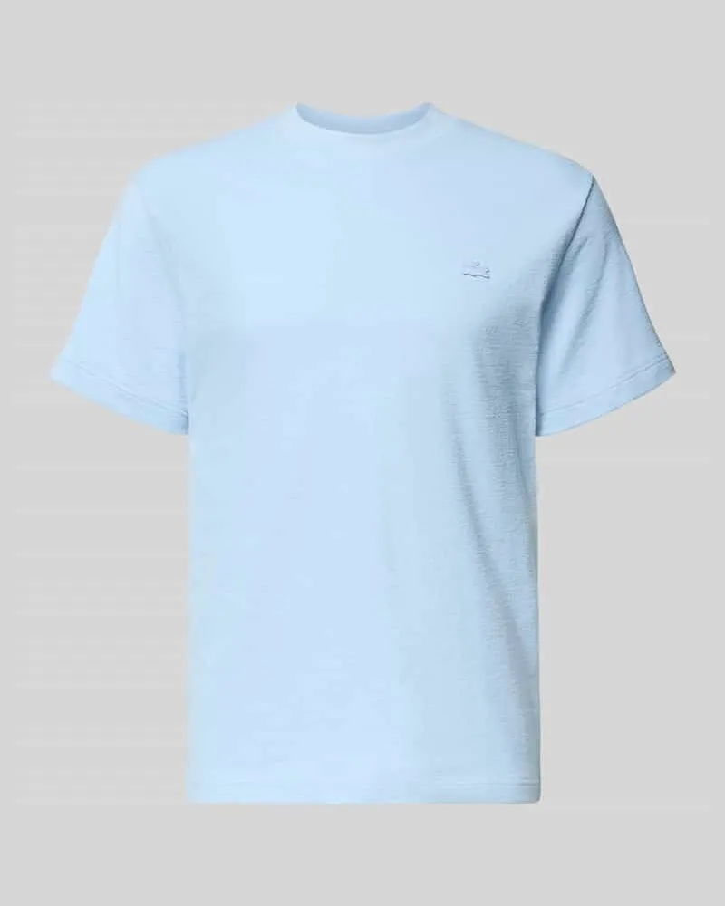 Lacoste Regular Fit T-Shirt aus reiner Baumwolle Hellblau