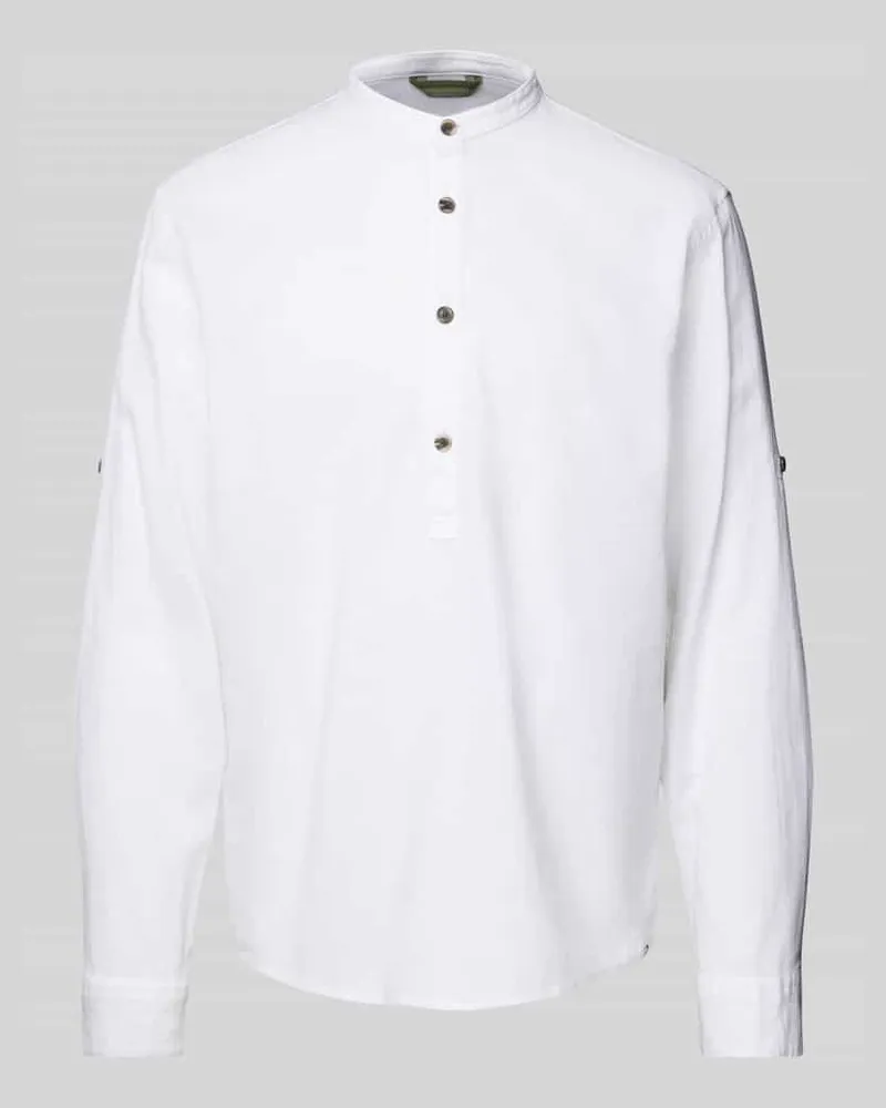 Tom Tailor Relaxed Fit Leinenhemd im Tunika-Style 
