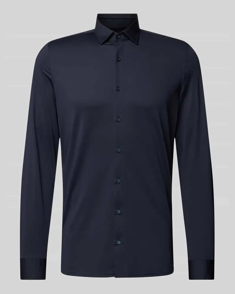 Olymp Super Slim Fit Businesshemd aus Jersey mit Stretch-Anteil 