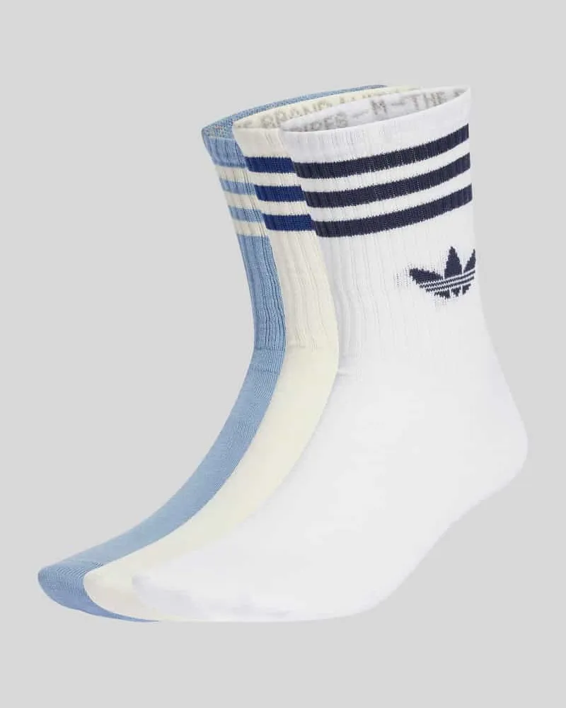 adidas Socken aus Baumwoll-Mix im 3er-Pack Weiss