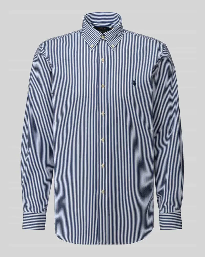 Ralph Lauren Custom Fit Freizeithemd aus Baumwoll-Mix Marine