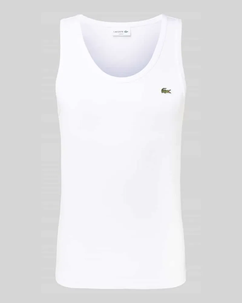 Lacoste Slim Fit Tank Top aus reiner Baumwolle 