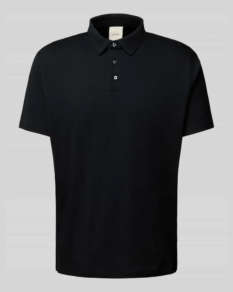 Calvin Klein Relaxed Fit Poloshirt mit Logo-Stitching Modell 'SUPIMA 