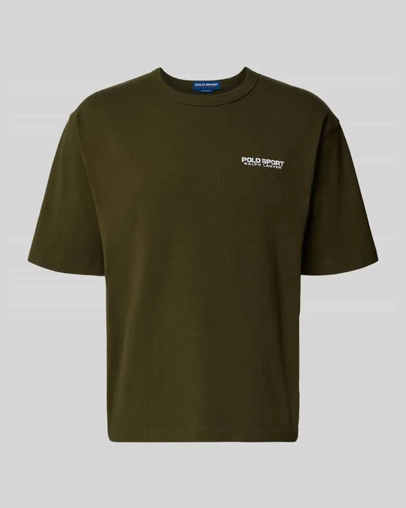 Ralph Lauren T-Shirt mit Label-Stitching Oliv