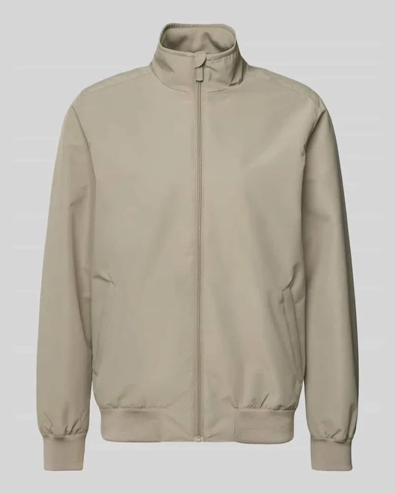 Mazine Blouson mit Stehkragen Hellgrau